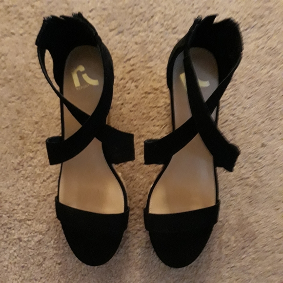 REPORT Wedge Sandal..size 10..black - Picture 3 of 15